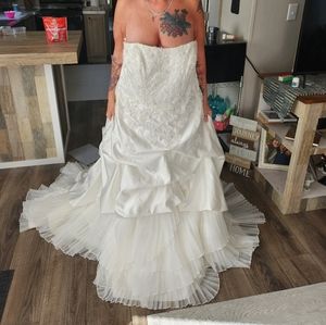 Beautiful plus sized wedding dress